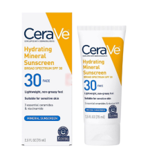 CERAVE HYDRATING MINERAL SUNSCREEN SPF 30 FACE LOTION 75ML